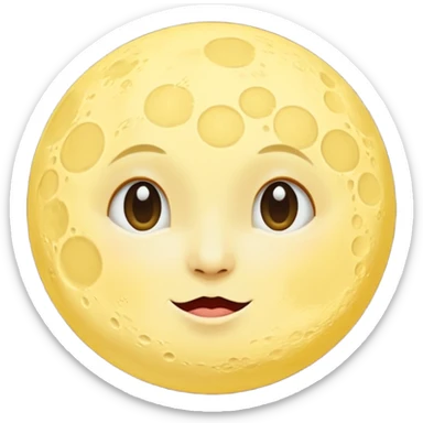 moon sticker