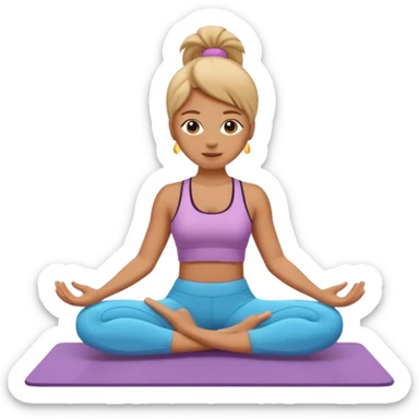 pilates on the mat create emoji sticker