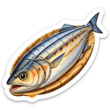 grilled mackerel fillet sticker