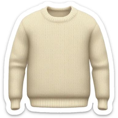 cream sweater sticker