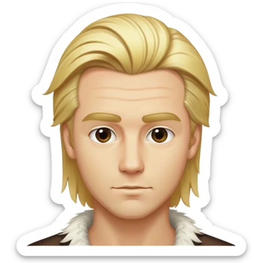 blonde male hair slicked back pompadour with clean sidesblonde male hair shaggy mid length layers with feathered texture sticker