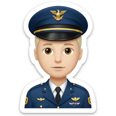 make a big, white, natural, slightly older US soldier sticker