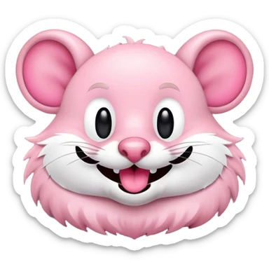 Crea una imagen de un ratón 🐭como ese riéndose como aquí 🤣 donde aparezcan las lágrimas de risa. sticker