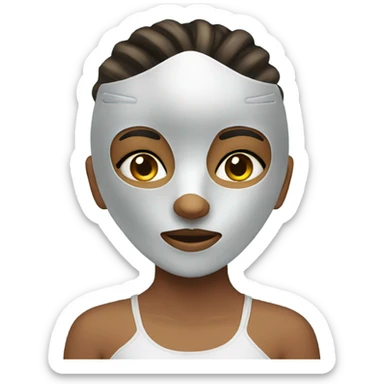 girl doing mask sticker