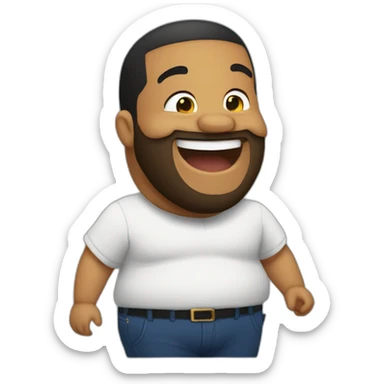 Drake belly laughing sticker