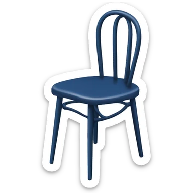 dark blue hairpin chair sticker