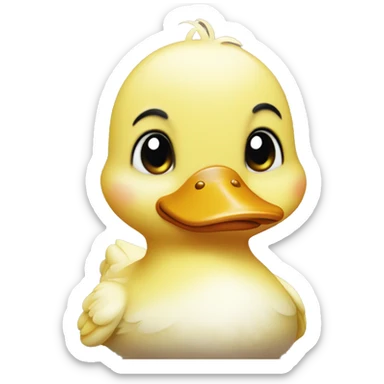 Cuty little duck sticker