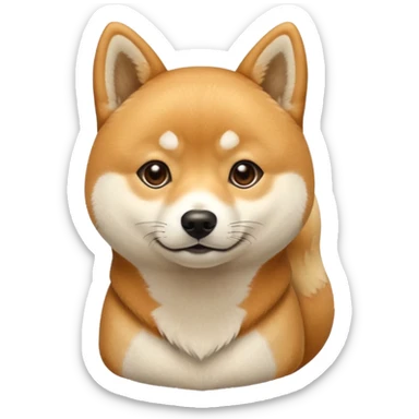 Shiba Jasper with love sticker