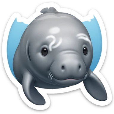 Manatee sticker