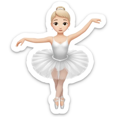 Ballerina spinning sticker