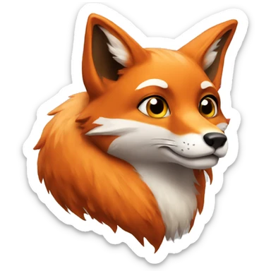 Fox sticker