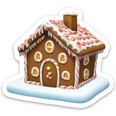 Gingerbread house sticker