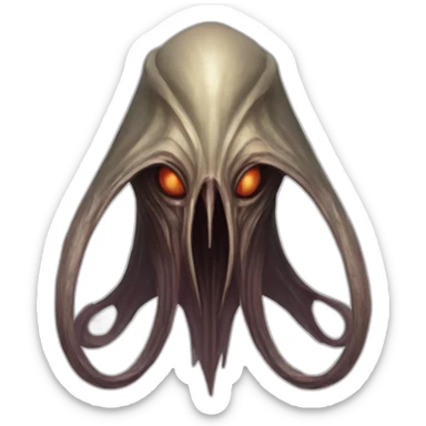 Illithid baldurs Gate 3 sticker