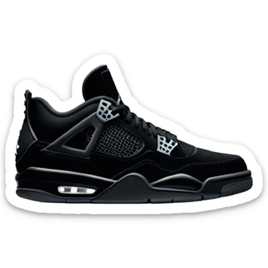 Jordan 4 black cat sticker