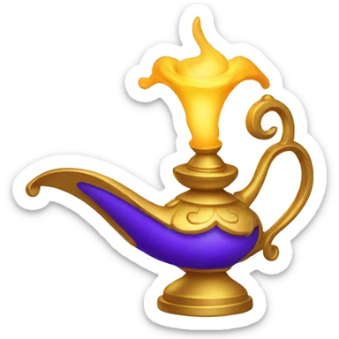 genie lamp sticker