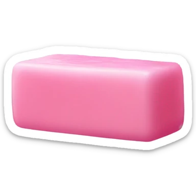 Pink soap bar sticker
