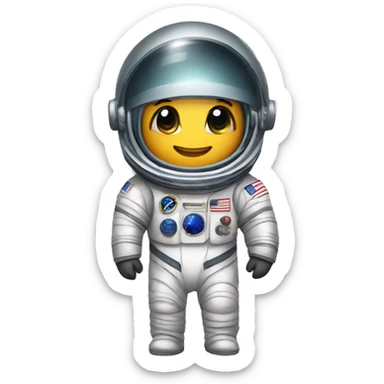 Serpientes con un traje de astronautas  sticker