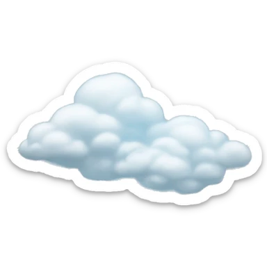 A light blue sky with soft clouds  sticker