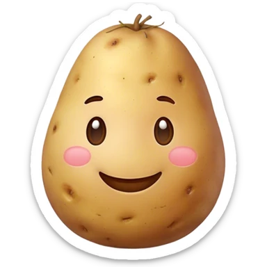 Generate a smiling emoji of potatao sticker