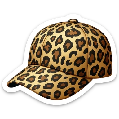 leopard hat sticker