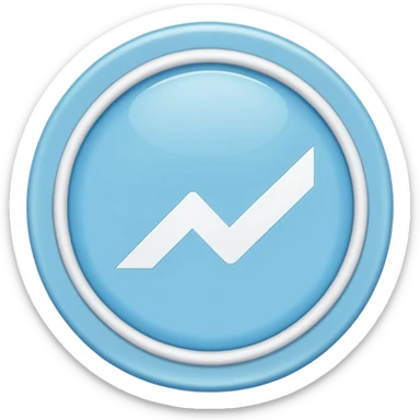 light blue circle  with white check mark in the middle  sticker