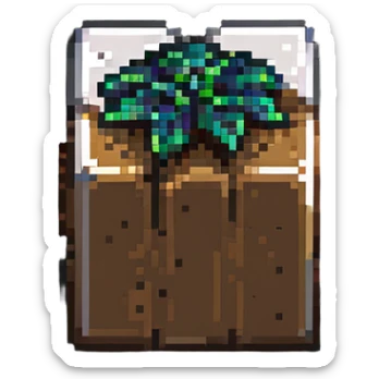 minecraft dirt block sticker