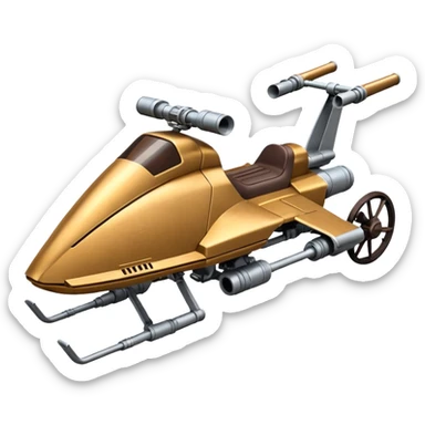 starwars speeder bike no person sticker