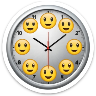 quiero un reloj  de pared 2pm  sticker