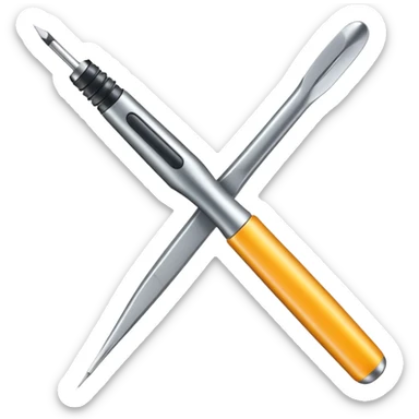 screwdriver and tweezers sticker