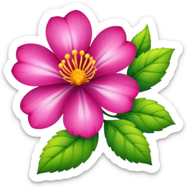 a beautiful flower sticker