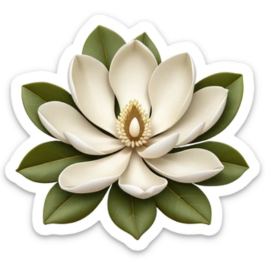 a magnolia bloom sticker