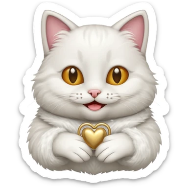 Married cat sticker