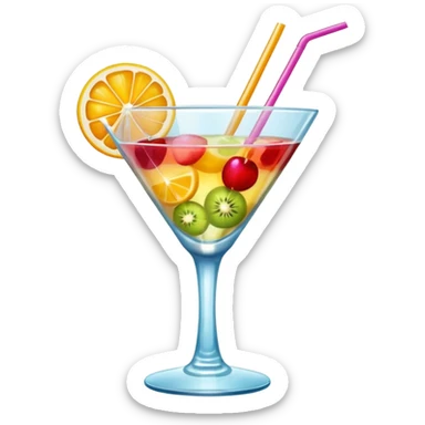 beach coctail drink sticker