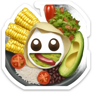 Chaotic chipotle bowl  sticker