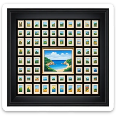 Auction paintings sticker