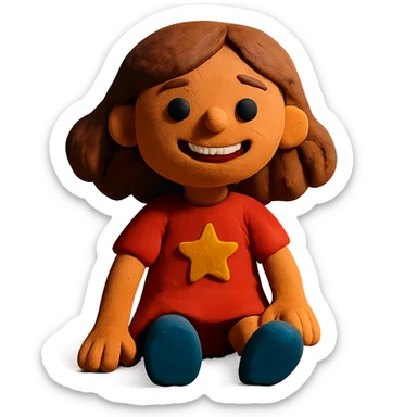 girl model TV star sticker