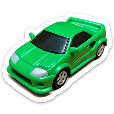 Hot Wheels 2004 Mainline First Editions Tooned Toyota MR2 Green #038 sticker