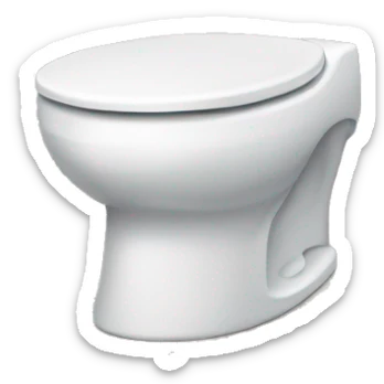 Toilet overflow  sticker