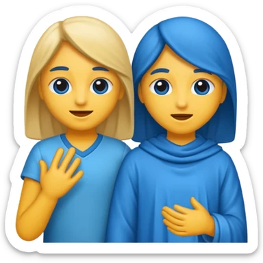 🤣+💙😥 sticker