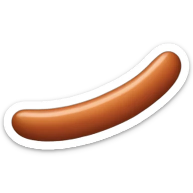 A flying sausage sticker