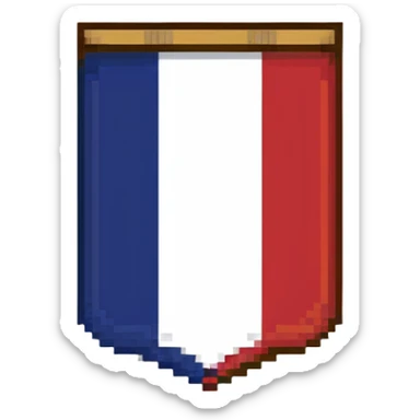 Napoleonic French flag emblem sticker