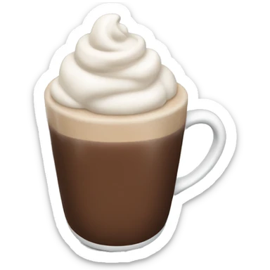 Hot chocolate sticker