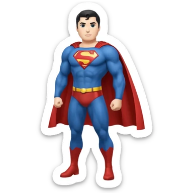 Superman full body emoji sticker