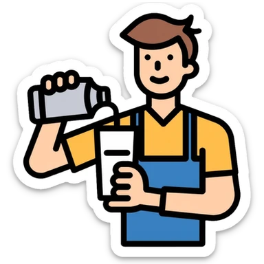 bartender using cocktail shaker sticker