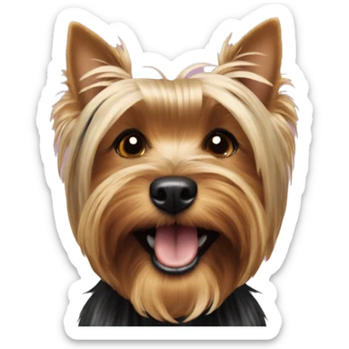 The Yorkshire Terrier Standard grins sticker