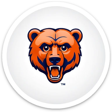 custom chicago bears logo sticker