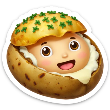 batata recheada sticker