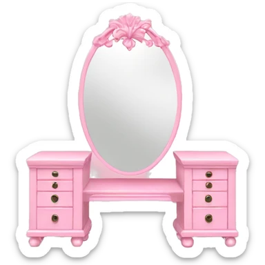 Pink vanity sticker