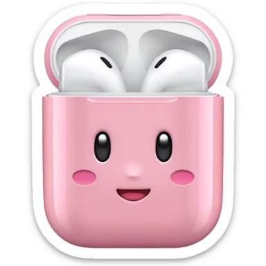 Kirby Airpods sticker
