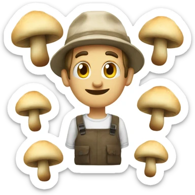 Time showing 8:36 with mushrooms trip sticker